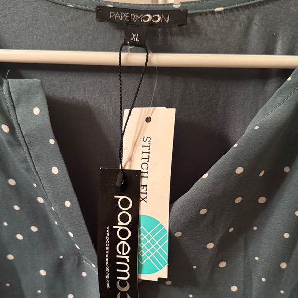 Papermoon Teal Green Blouse - Picture 2 of 6